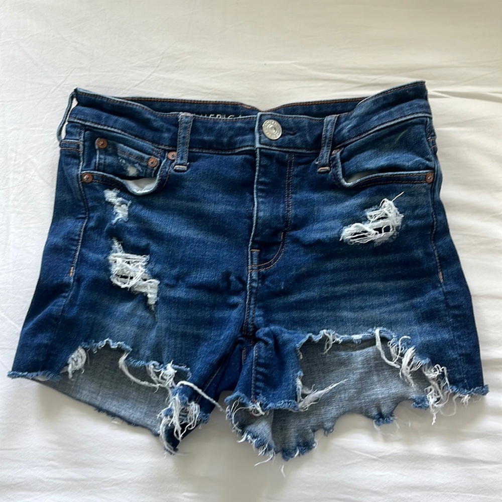 American Eagle Women’s “Ne(x)t Level Stretch” Midi Jean Shorts